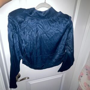 Zara Satin croptop Shirt